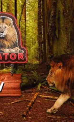 simulador de leão selvagem - caçador animal da sel 1