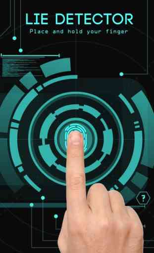 Simulador de varredor de dedo detector de mentiras 1