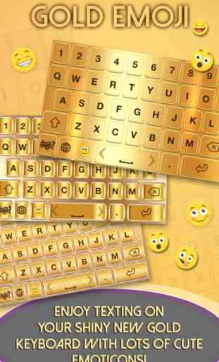 Temas teclado emoji de ouro 1