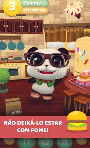 Urso Panda: Mini Pet Virtual Falante 2