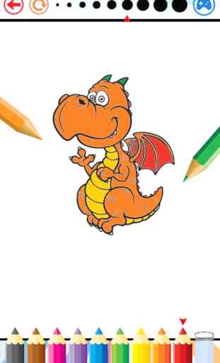 Dragão Dinossauro Coloração Livro - Dino Crianças 1