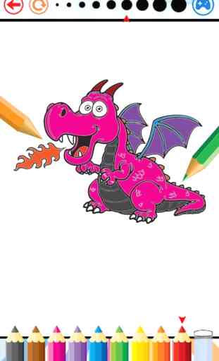 Dragão Dinossauro Coloração Livro - Dino Crianças 3
