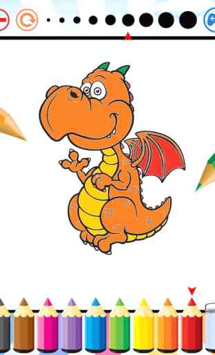 Dragão Dinossauro Coloração Livro - Dino Crianças 4