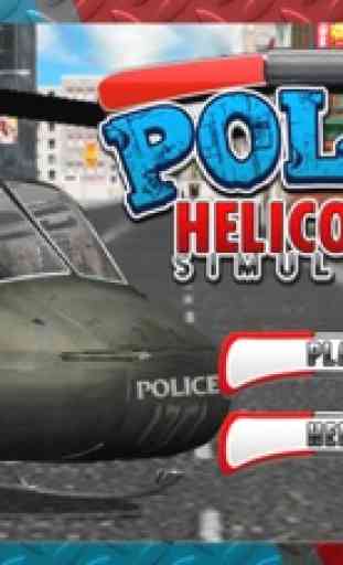Helicóptero da polícia da cidade 3D Flight Simulat 1