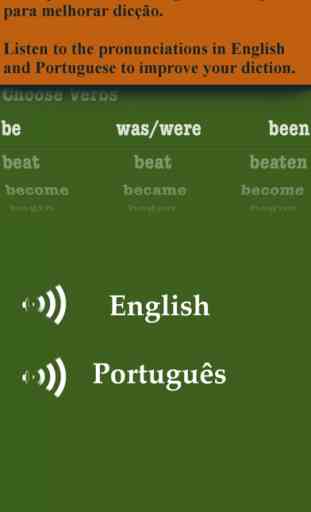 iRRegular Verbs - Português Inglês - English Portuguese Free 4