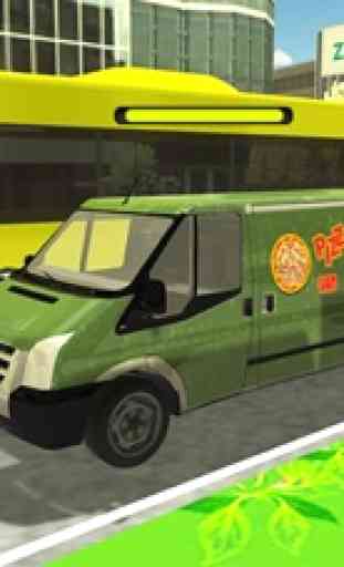 jogo caminhoneiro comida entrega de pizza Van- 2