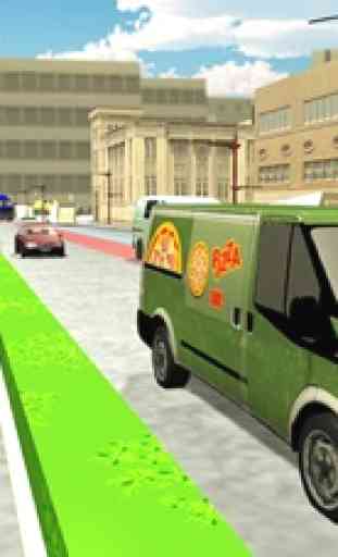 jogo caminhoneiro comida entrega de pizza Van- 3