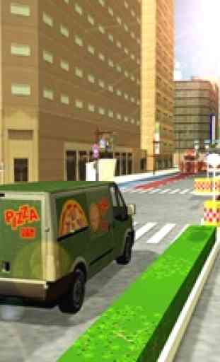 jogo caminhoneiro comida entrega de pizza Van- 4