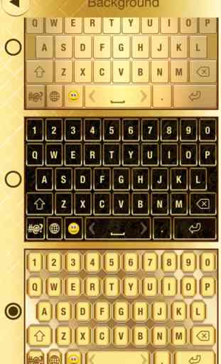 Luxo teclado dourado - Mudar tema emoji e fonte 3