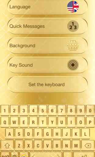 Luxo teclado dourado - Mudar tema emoji e fonte 4
