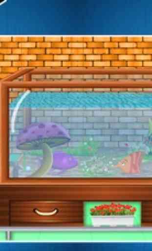 Meu tanque de peixes aquário e pet care jogo 1