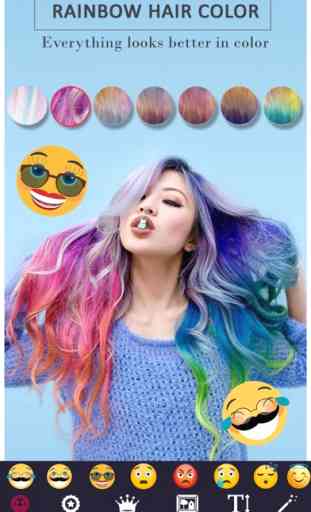 Multi cor do cabelo app Change 2