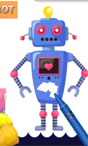 Robot Attack Paint - gratis luta de robo colorir 4