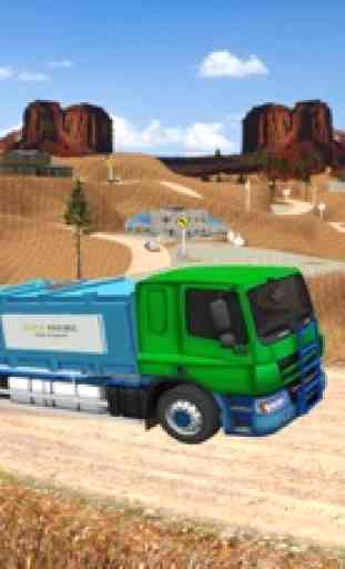 Simulador de caminhão de lixo offroad reciclar cid 2