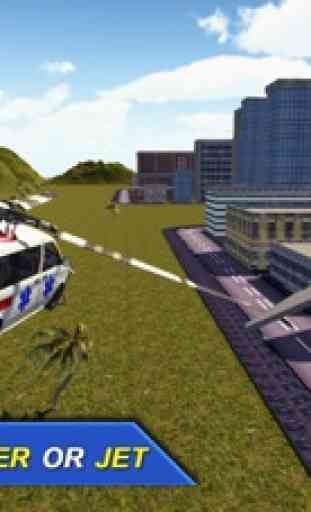 Vôo Ambulância Voar Piloto Simulador 3D 1