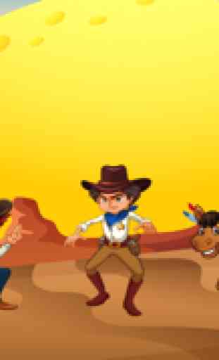 Ativos! Jogo para crianças a aprender sobre cowboys, índios e do Velho Oeste 2