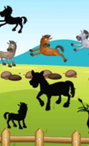 Ativos! Jogo para crianças idade 2-5 com os cavalos: Aprender para a creche, pré-escola ou creche escola sobre o cavalo, pônei, equestre, garanhão, e animal 4