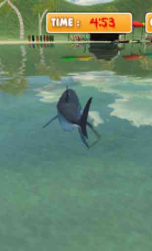 3D Hungry assassino tubarão Simulator Ataque 1