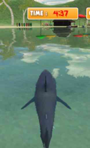 3D Hungry assassino tubarão Simulator Ataque 2