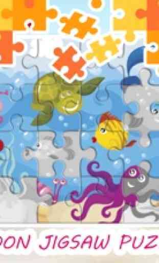 Animadas do Mar Animais jogos e quebra-cabeças 1