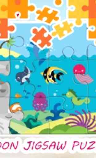 Animadas do Mar Animais jogos e quebra-cabeças 4