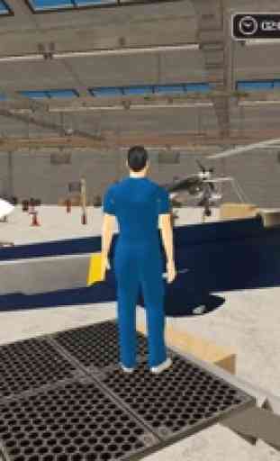 Avião Mecânico Simulador 3D Reparo Oficina Garagem 3