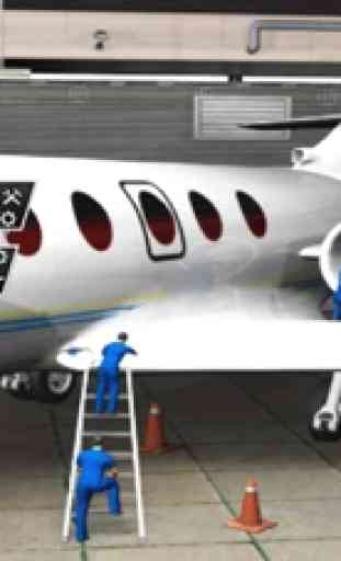 Avião Mecânico Simulador 3D Reparo Oficina Garagem 4