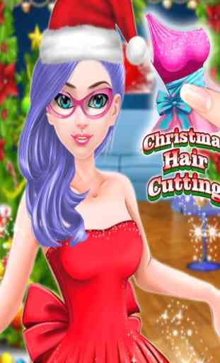 Christmas Hair Cutting - Trendy Hairstyle Games 3
