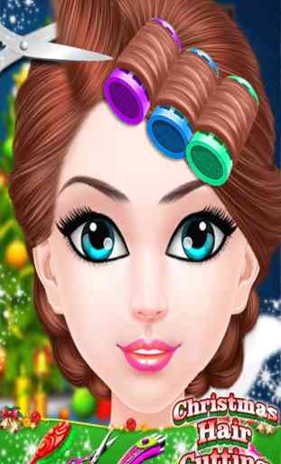 Christmas Hair Cutting - Trendy Hairstyle Games 4