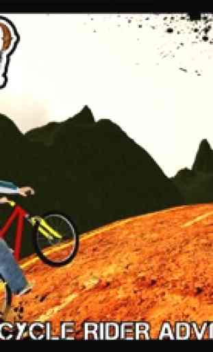 Ciclista de bicicleta offroad e simulador de ciclo 2