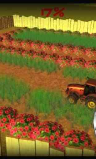 Gramado, colheita, 3D, trator, agricultura, simula 2