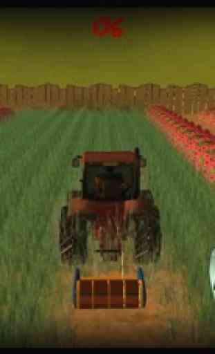 Gramado, colheita, 3D, trator, agricultura, simula 3