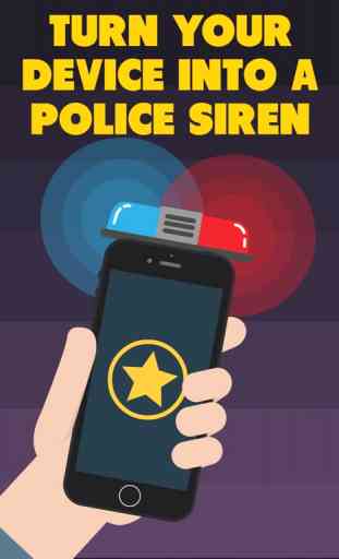 Sirene de polícia: Som e luz simulador. Brincadeir 4