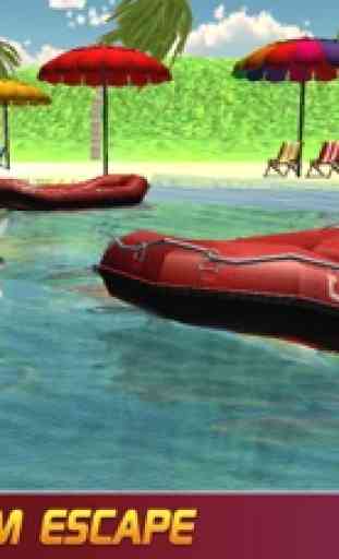 白 Tubarão Simulador Jogos : Azul Baleia Ataque 1