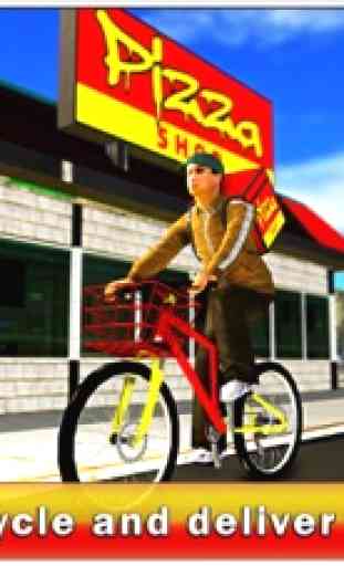 Bicicleta entrega de pizza boy & riding simulator 1