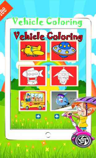 Livro de colorir escola ônibus e caminhões desenho 4