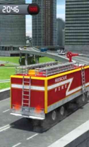 Resgate Fogo Caminhão Simulador Jogo: 911 Bombeiro 2