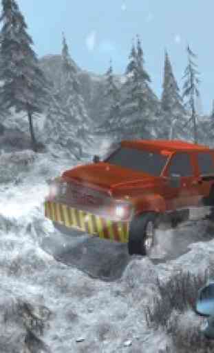 Simulador de Sierra offroad 4x4 – neve condução 3D 2