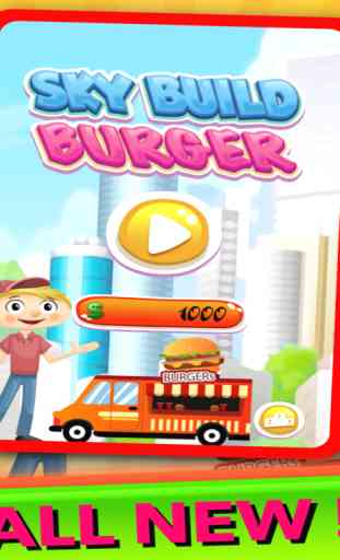 Sky Build Burger Tower 2 Bloquear Jogo (Gratuito) 4