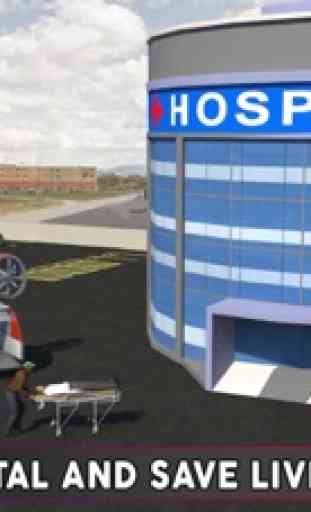 Zangão Ambulância Simulador: Helicópter Resgate 3D 1