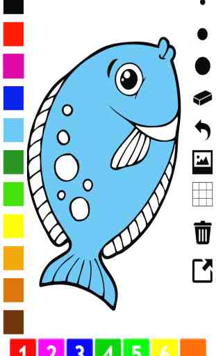 Ativo! Livro Para Colorir Para As Crianças Sobre a Vida do Mar: Aprender a Desenhar Com Peixes, Tartaruga, Caranguejo, Oceano, Coral 1