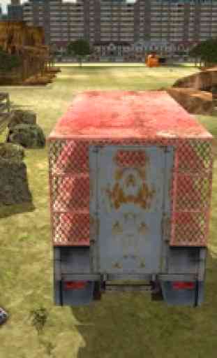 Caminhão de entrega de galinha e simulador de cond 1