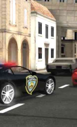 Carro de polícia de cidade 3D simulador de conduçã 1