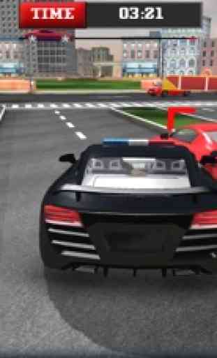 Carro de polícia de cidade 3D simulador de conduçã 4