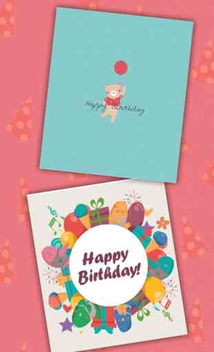 cartões de aniversário com adesivos - Editor 2