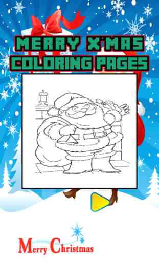 Livro de Natal Papai Noel coloração página para cr 2
