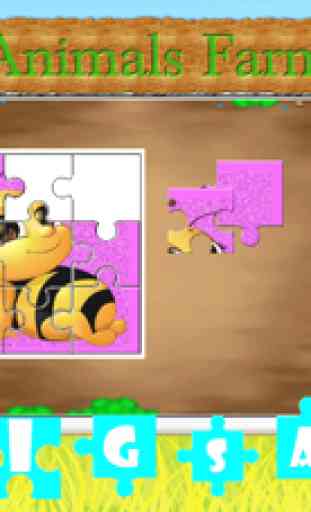 Animais bonitos Farm quebra-cabeças - Magic surpreendente HD Puzzle Game grátis para crianças e da criança Aprendizagem Jogos 1