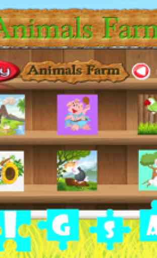 Animais bonitos Farm quebra-cabeças - Magic surpreendente HD Puzzle Game grátis para crianças e da criança Aprendizagem Jogos 2
