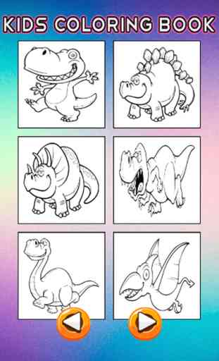 Dino Coloring Book - Dinosaur páginas de desenho e pintura habilidade de aprendizagem educativa Games For Kid & criança 3