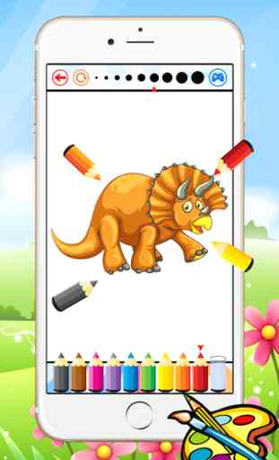 Dinossauro Dragão Coloring Book - Desenho de jogo livre miúdo, Dino pintura e cor bons jogos 3